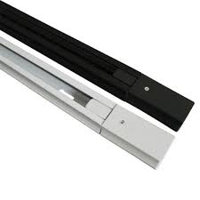 Riel energizado blanco o negro 2 metros